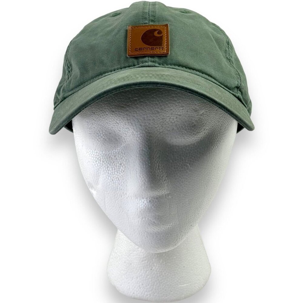 Carhartt Odessa Men's Canvas Cap - Olive Green, One Size Hook and Loop